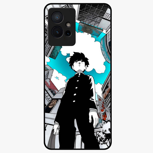 Silent Psychic Awakening Glass Case showing flat back view with mystical psychic themed artwork and glossy glass finish.