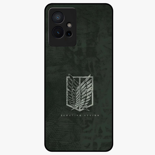 Wings Of Freedom Glass Case showing flat back view with symbolic wings artwork and glossy glass finish.