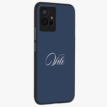 Blue Vintage Floral Pattern Glass Case displayed in angled mockup highlighting classic blue floral pattern and retro aesthetic design.