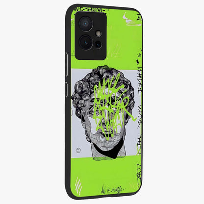 Neo Graffiti Rebellion Glass Case upright view showcasing colorful graffiti artwork with bold modern street style.