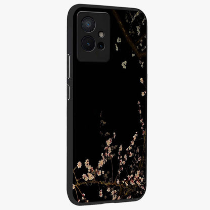 Petal Moon Light With Custom Name Glass Case upright view showcasing elegant floral moon artwork with personalized aesthetic.