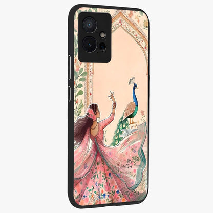 Royal Grace Muse Glass Case upright view showcasing stylish artistic artwork with sophisticated royal theme.