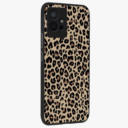 Savage Chic Pattern Glass Case upright view showcasing trendy decorative artwork with edgy fashion theme.