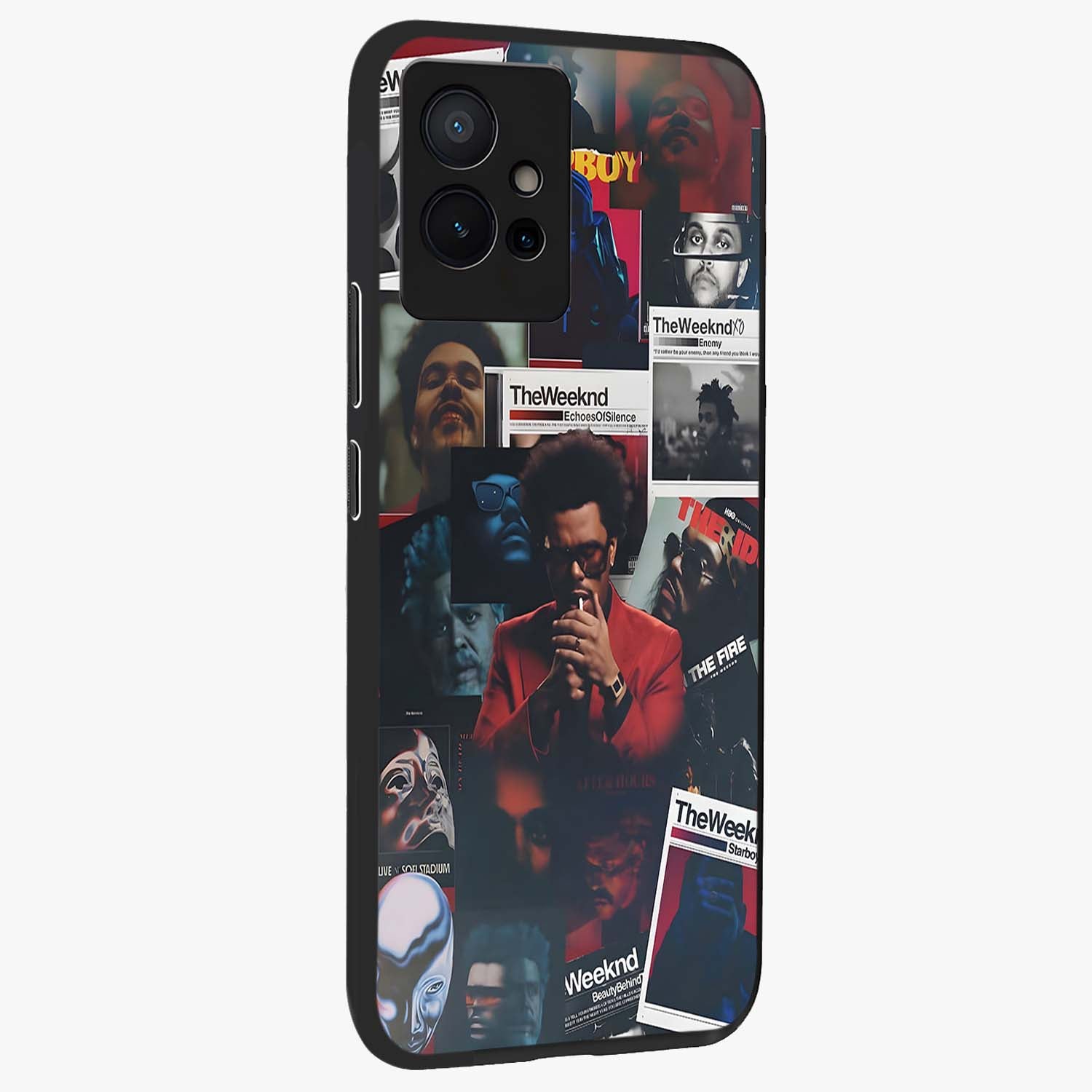 The Weeknd Glass Case upright view showcasing bold music themed artwork with contemporary artistic style.