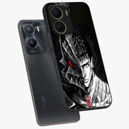 Berserker Blood Oath Glass Case displayed in angled mockup highlighting dark fantasy graphic design and powerful theme.