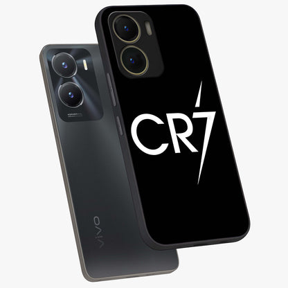Cr7 Elite Strike Glass Case displayed in angled mockup highlighting powerful sports graphic with bold athletic theme.