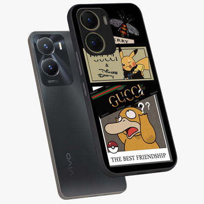 Gucci Play Mashup Glass Case displayed in angled mockup highlighting stylish fashion mashup design with bold aesthetic.