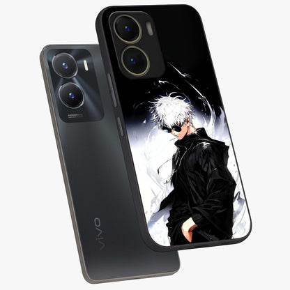 Limitless Shadow King Glass Case displayed in angled mockup highlighting dramatic dark hero design with intense aesthetic.