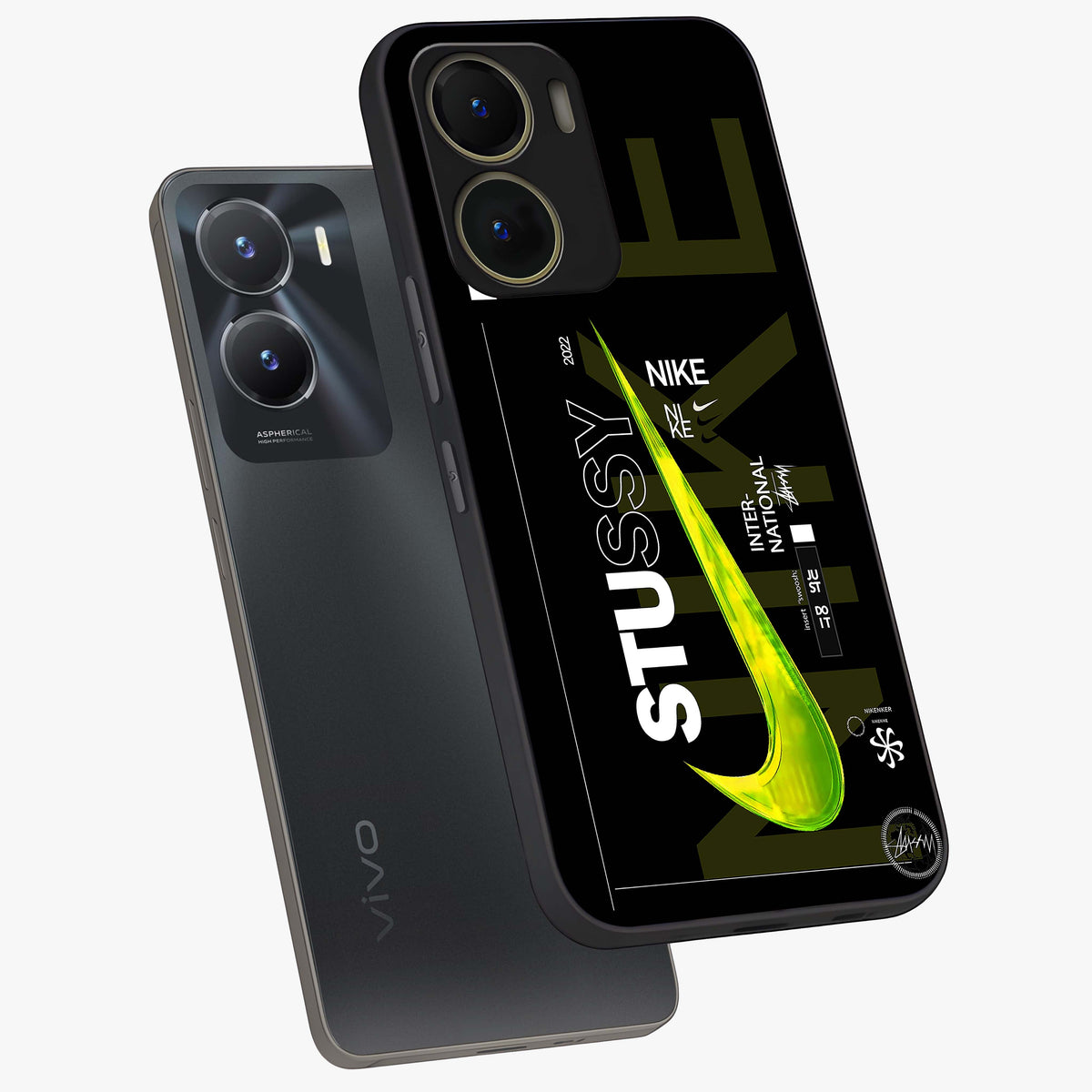 Neon Street Edition Glass Case displayed in angled mockup highlighting vibrant urban design with bold street aesthetic.