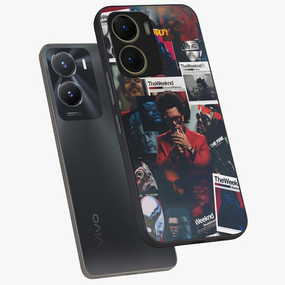 The Weeknd Glass Case displayed in angled mockup highlighting stylish pop culture inspired design with modern aesthetic.