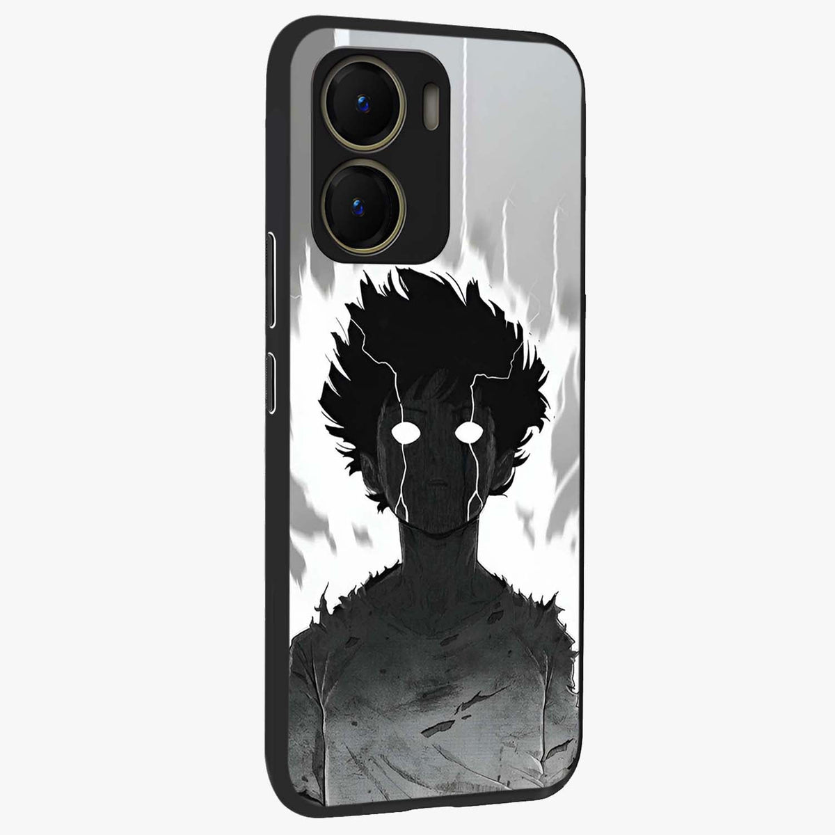 Awakened Inner Rage Glass Case upright view showcasing dramatic artwork with strong expressive aesthetic.