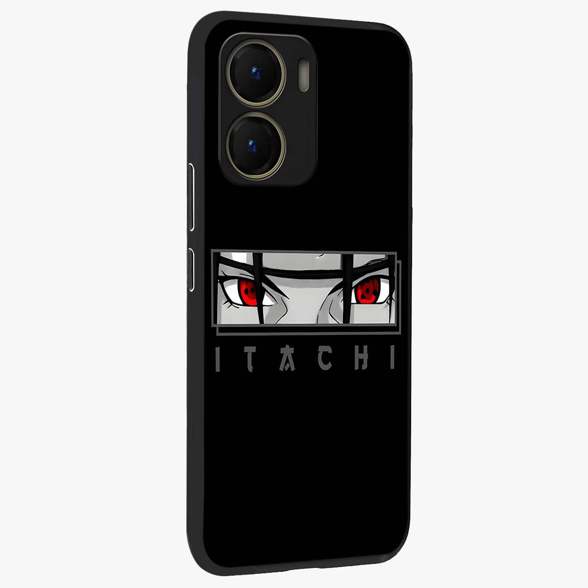 Scarlet Gaze Dominance Glass Case upright view showcasing powerful dramatic artwork with dominant artistic theme.