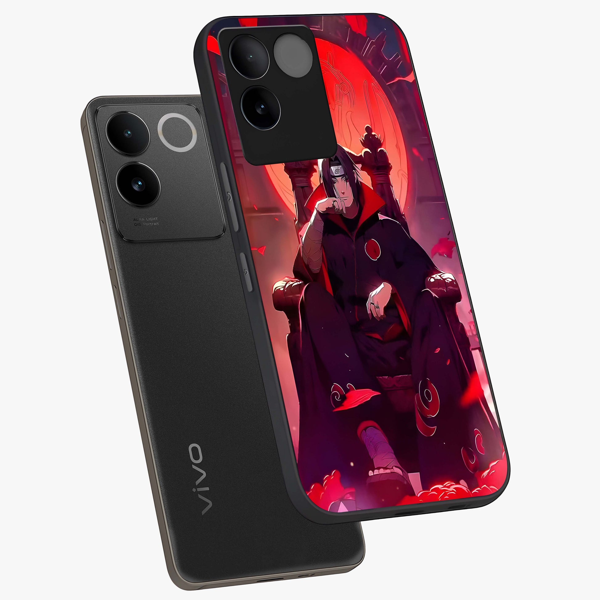 Blood Moon Sovereign Glass Case displayed in angled mockup highlighting dark celestial moon design and dramatic theme.
