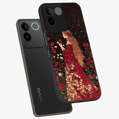 Crimson Dreams Glass Case displayed in angled mockup highlighting soft crimson aesthetic design with artistic theme.