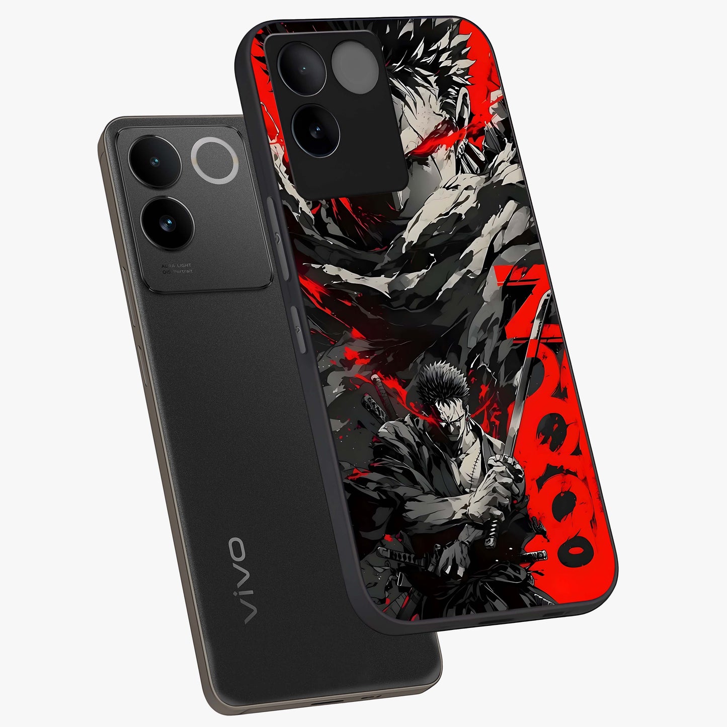 Demon Sword Resolve Glass Case displayed in angled mockup highlighting powerful demon sword illustration with dark fantasy aesthetic.