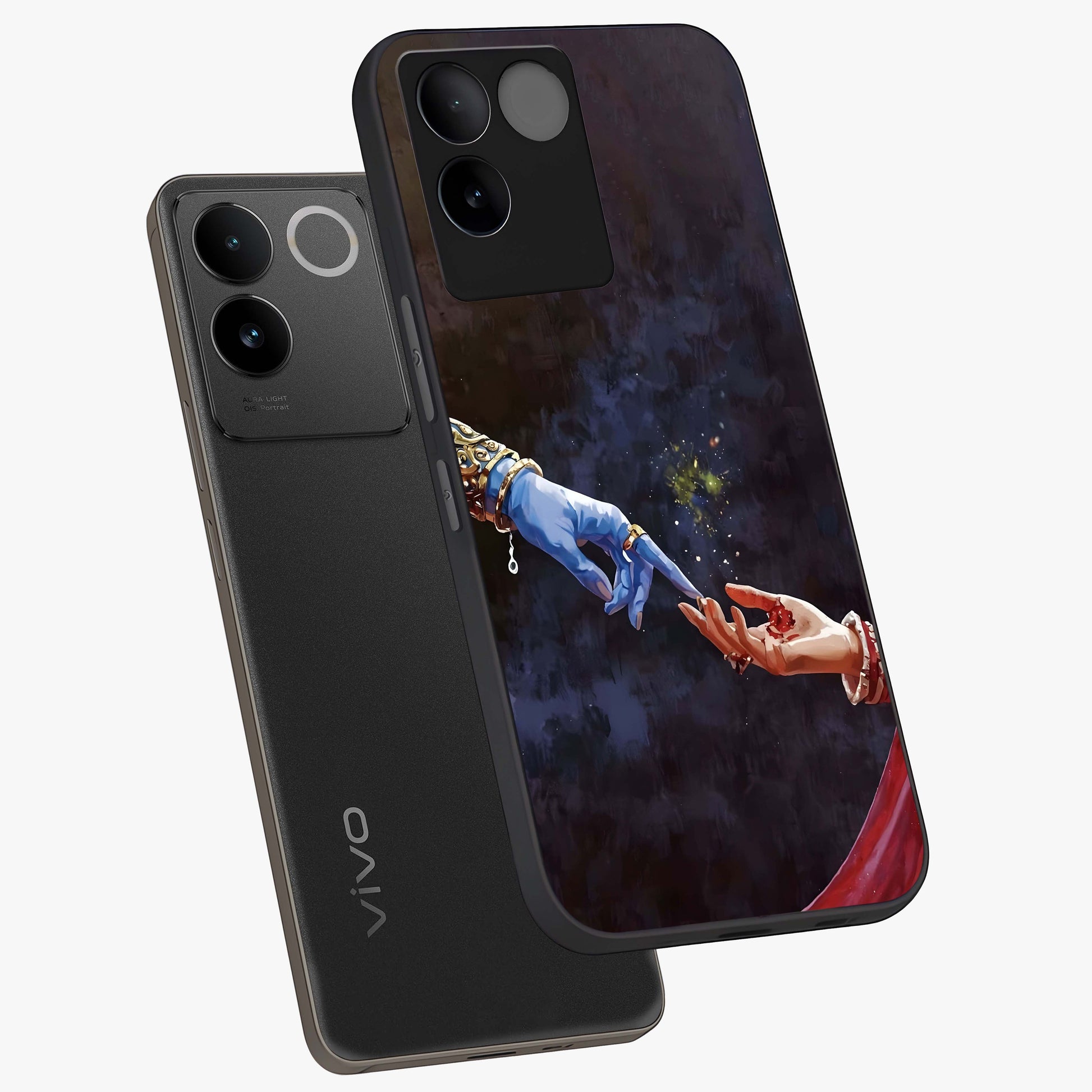 Divine Touch Eternal Glass Case displayed in angled mockup highlighting elegant divine inspired design with calm aesthetic style.