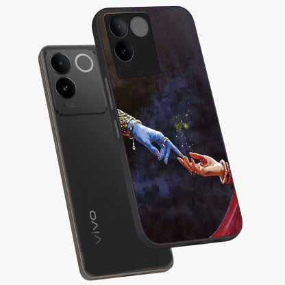 Divine Touch Eternal Glass Case displayed in angled mockup highlighting elegant divine inspired design with calm aesthetic style.