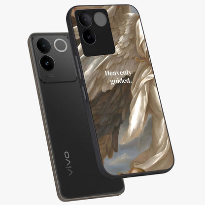 Divine Winged Grace Glass Case displayed in angled mockup highlighting graceful wing design with divine aesthetic style.