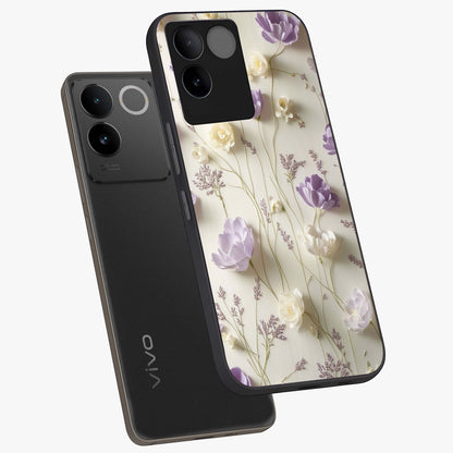 Lilac Breeze Harmony Glass Case displayed in angled mockup highlighting calm lilac breeze design with soothing aesthetic style.