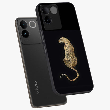 Regal Leopard Glass Case displayed in angled mockup highlighting powerful animal illustration with stylish wild aesthetic.