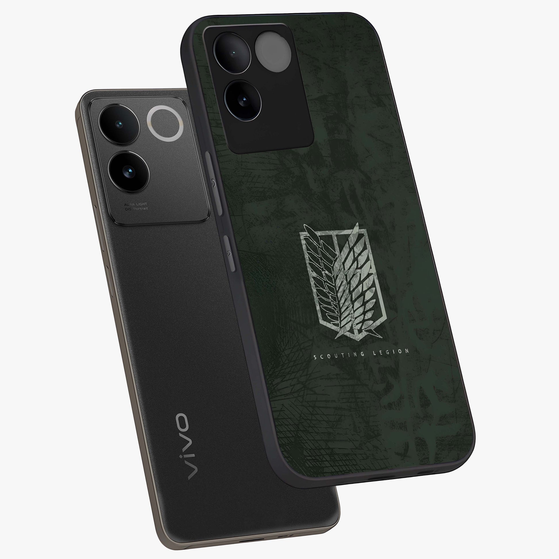 Wings Of Freedom Glass Case displayed in angled mockup highlighting graceful wing design with inspirational aesthetic.