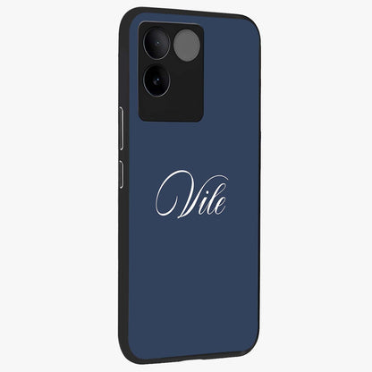 Blue Vintage Floral Pattern Glass Case displayed in angled mockup highlighting classic blue floral pattern and retro aesthetic design.
