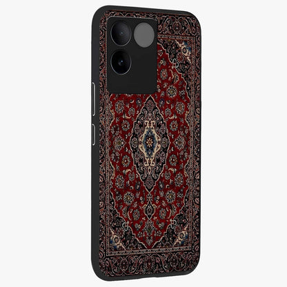 Heritage Carpet Royale Glass Case upright view showcasing detailed ornamental artwork with luxurious traditional theme.