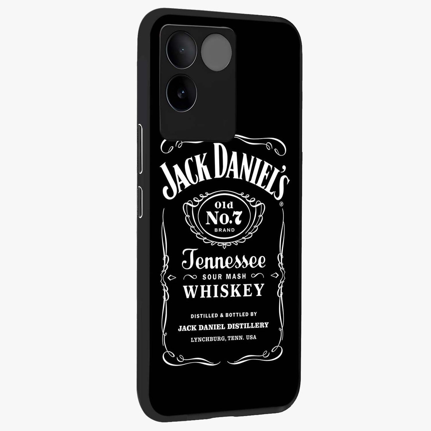 Vintage Whiskey Heritage Glass Case upright view showcasing stylish vintage whiskey artwork with timeless bar culture theme.