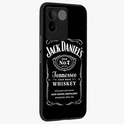 Vintage Whiskey Heritage Glass Case upright view showcasing stylish vintage whiskey artwork with timeless bar culture theme.