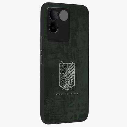 Wings Of Freedom Glass Case upright view showcasing powerful wings artwork with freedom themed design.