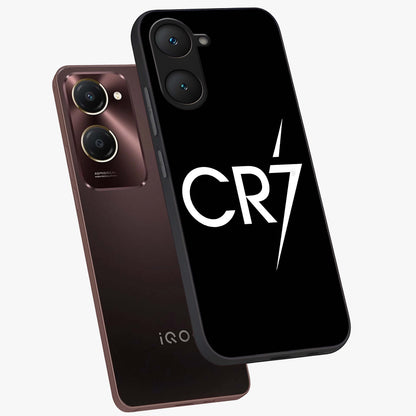 Cr7 Elite Strike Glass Case displayed in angled mockup highlighting powerful sports graphic with bold athletic theme.