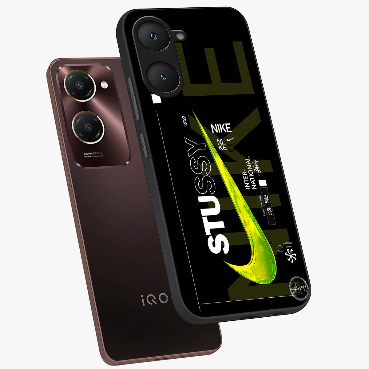 Neon Street Edition Glass Case displayed in angled mockup highlighting vibrant urban design with bold street aesthetic.