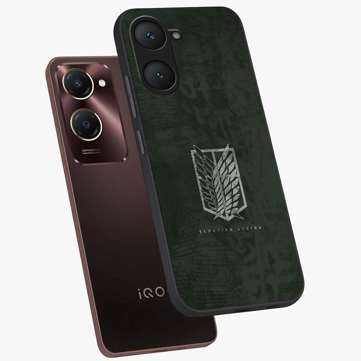 Wings Of Freedom Glass Case displayed in angled mockup highlighting graceful wing design with inspirational aesthetic.