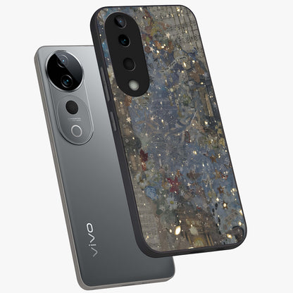 Aesthetic Astrolophia Glass Case displayed in angled mockup highlighting artistic aesthetic elements and smooth glass surface.