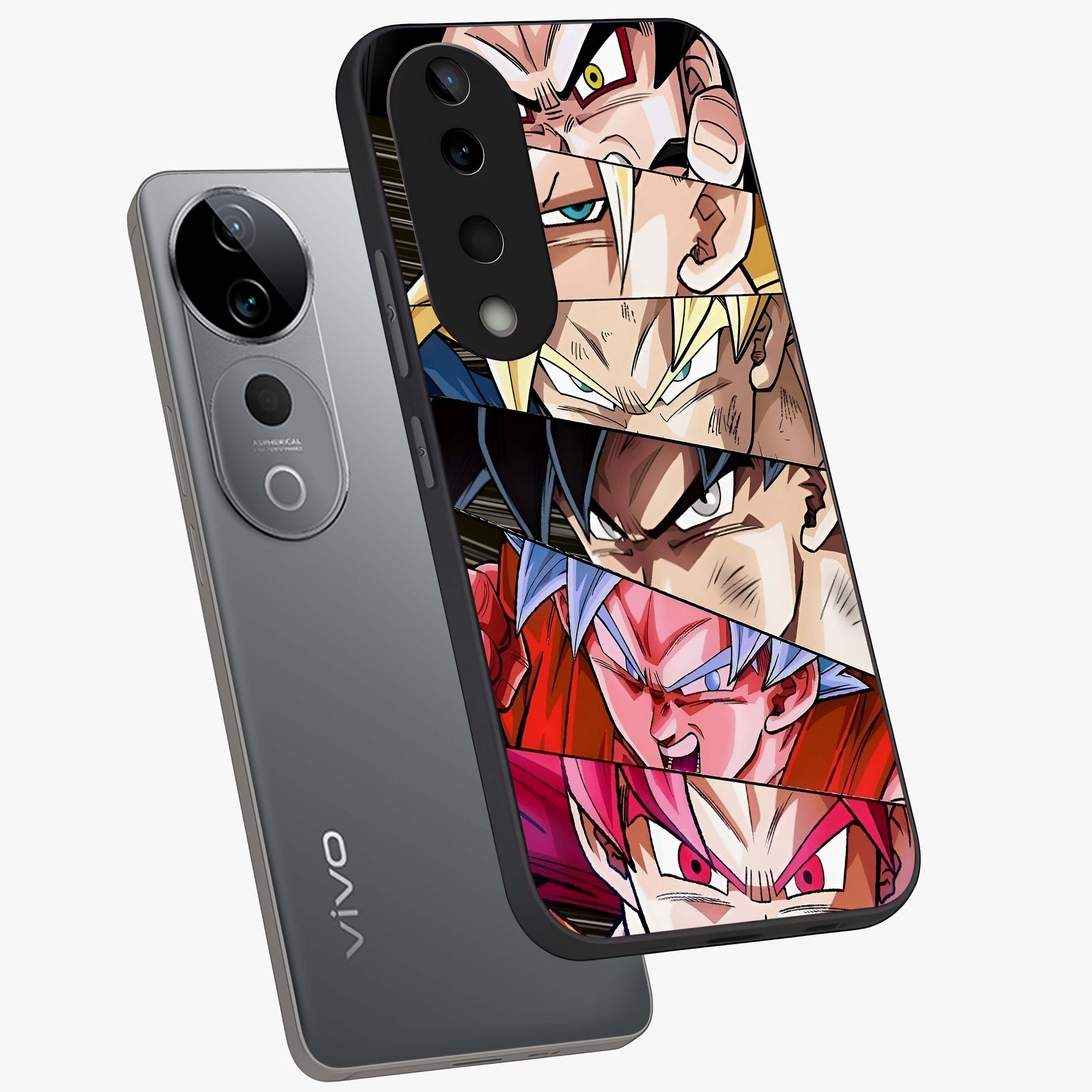 Anime Character Glass Case displayed in angled mockup highlighting colorful anime character illustration.