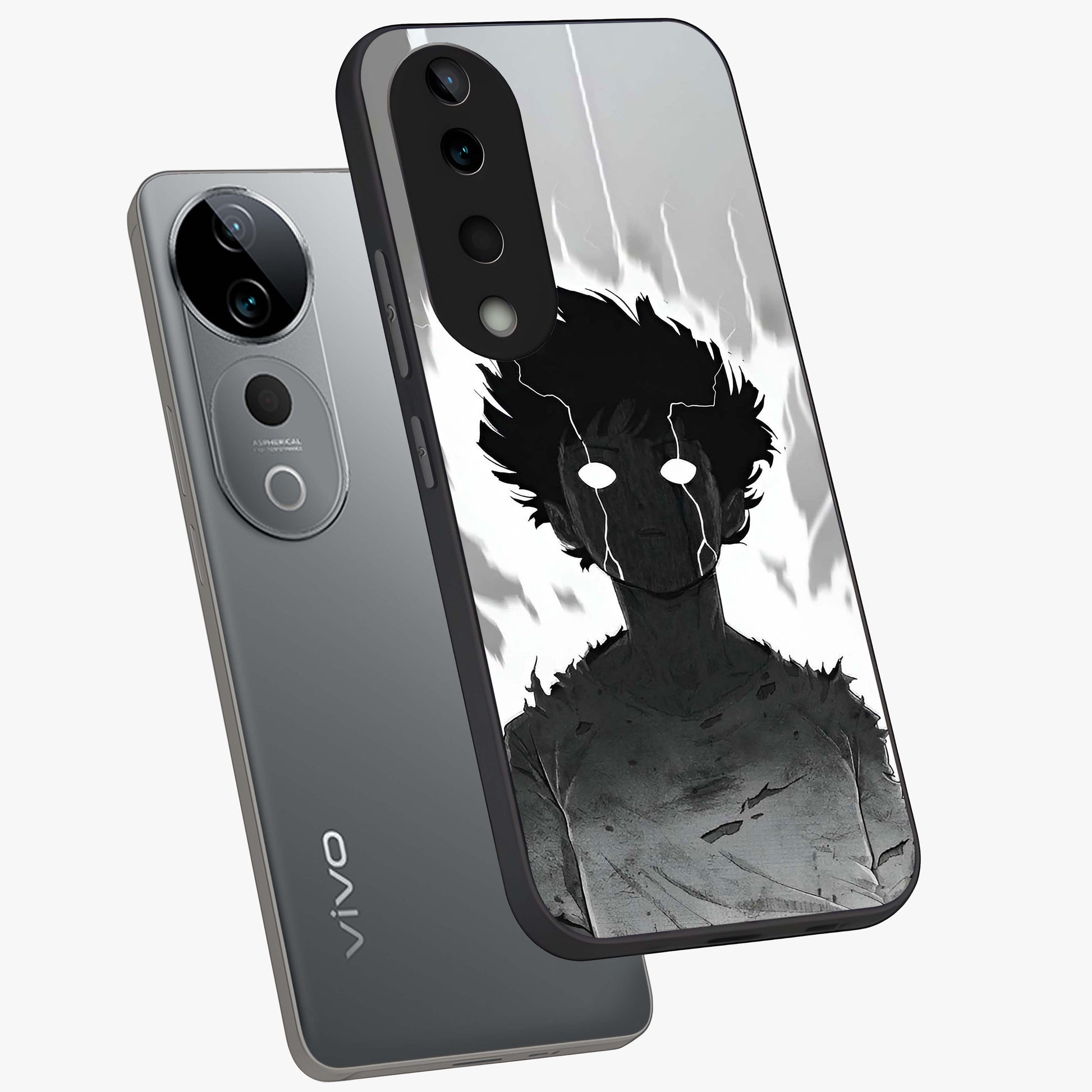 Awakened Inner Rage Glass Case displayed in angled mockup highlighting powerful graphic design and bold artistic theme.