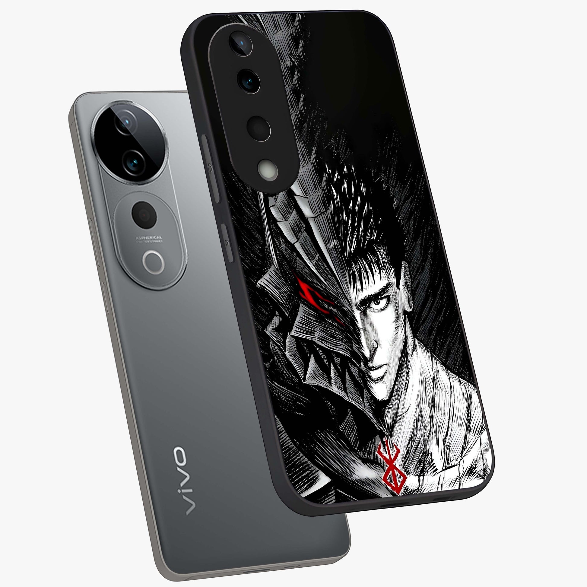 Berserker Blood Oath Glass Case displayed in angled mockup highlighting dark fantasy graphic design and powerful theme.