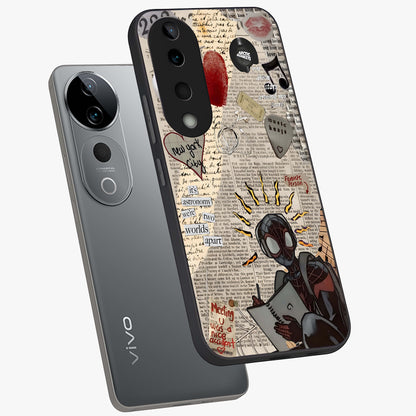 City Dream Sketch Glass Case displayed in angled mockup highlighting minimal city illustration with aesthetic sketch style.