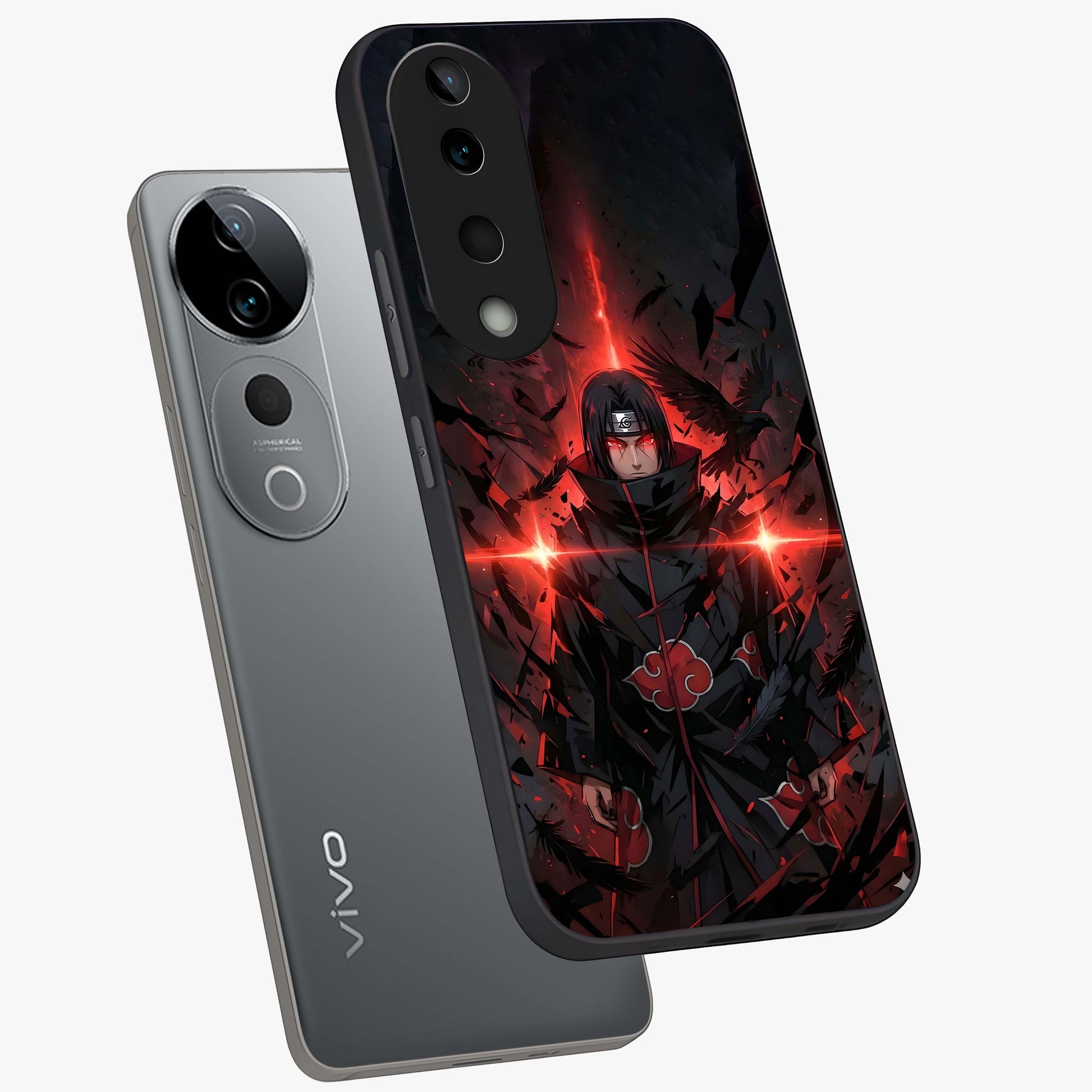 Focused Blade Discipline Glass Case displayed in angled mockup highlighting clean minimal text artwork with modern aesthetic style.