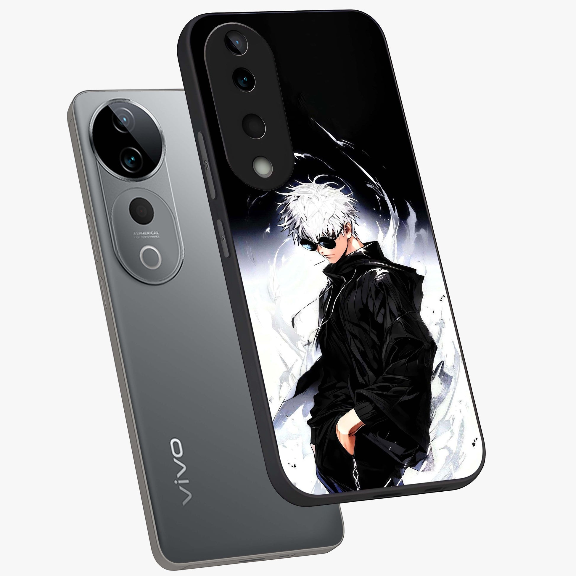 Limitless Shadow King Glass Case displayed in angled mockup highlighting dramatic dark hero design with intense aesthetic.