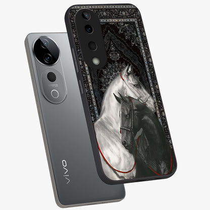 Majestic Ride Legacy Glass Case displayed in angled mockup highlighting sleek vehicle design with bold racing aesthetic.