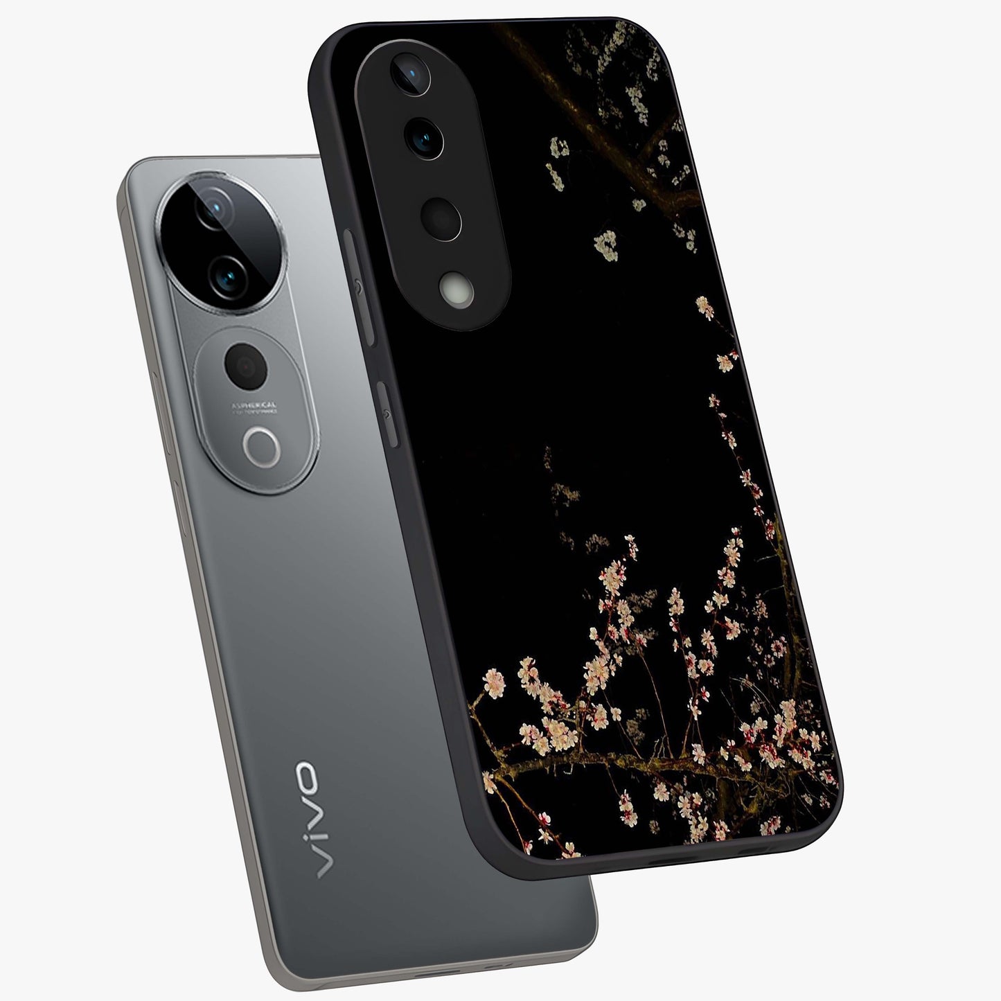 Petal Moon Light With Custom Name Glass Case displayed in angled mockup highlighting delicate petal design with custom name feature.