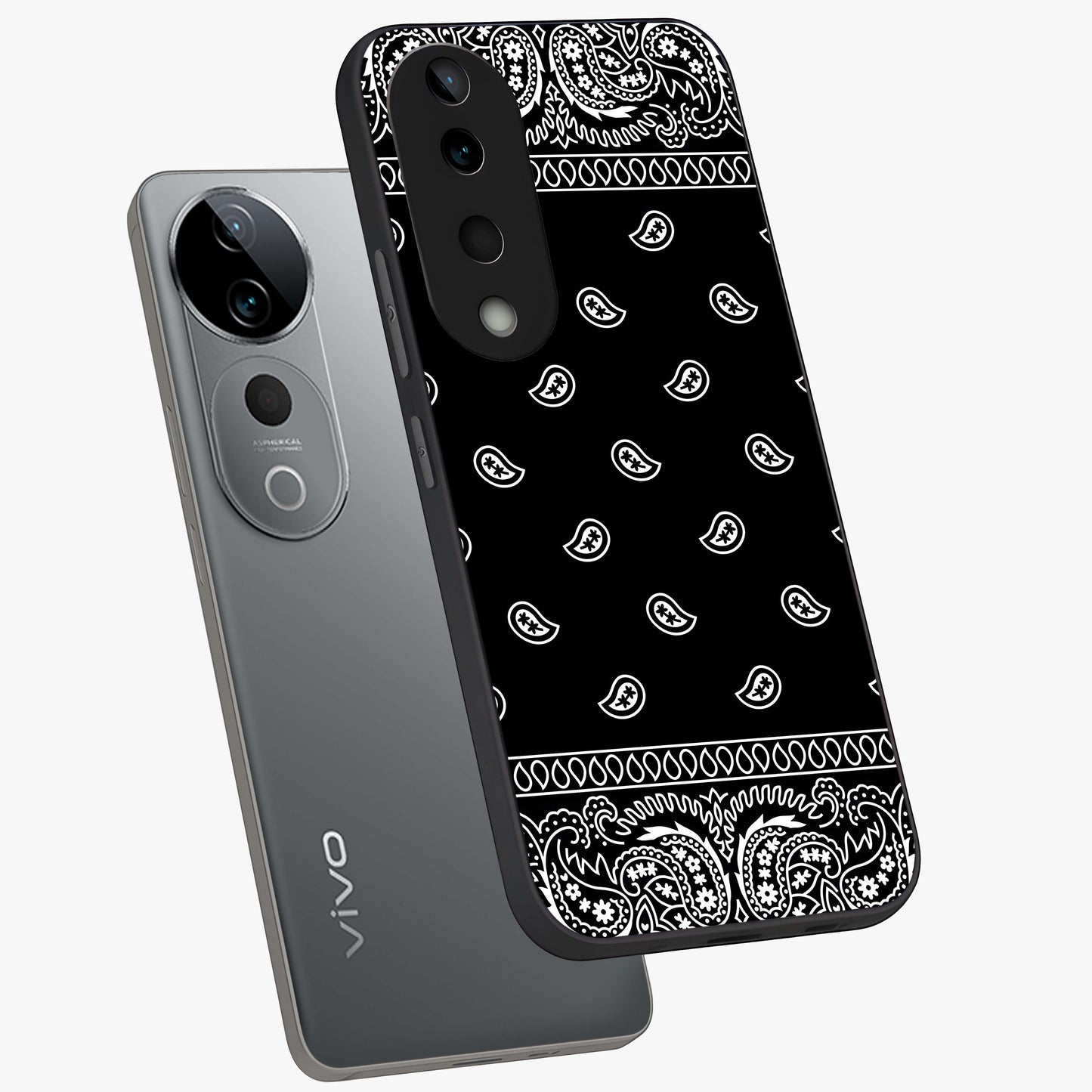 Retro Rebel Threads Glass Case displayed in angled mockup highlighting retro inspired graphic design with rebellious aesthetic.