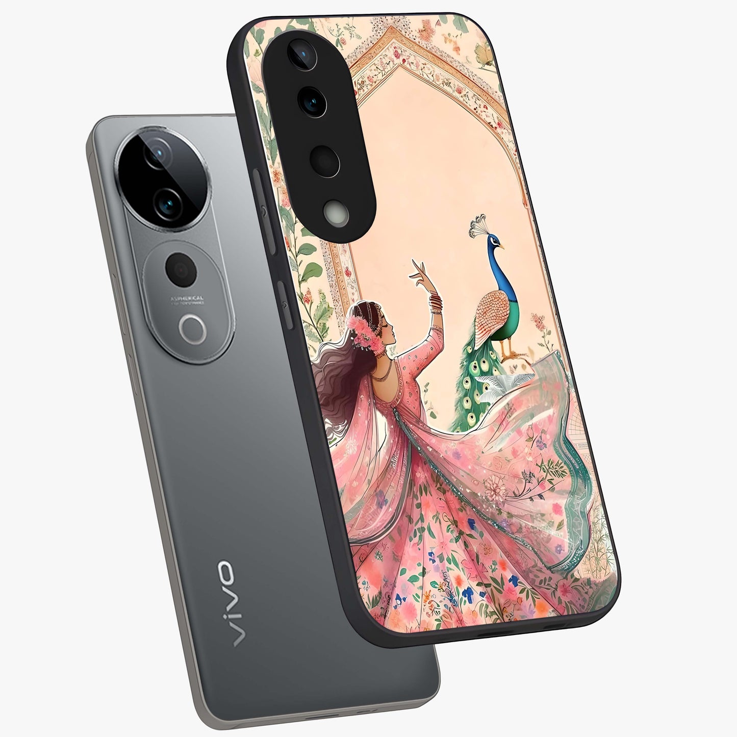 Royal Grace Muse Glass Case displayed in angled mockup highlighting graceful design with refined royal aesthetic.