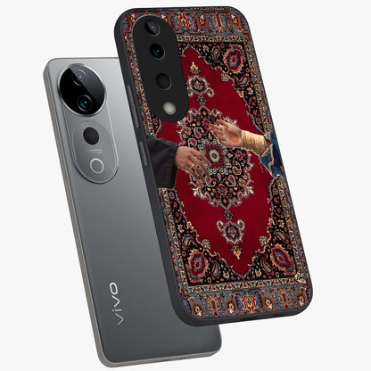 Royal Touch Reach Glass Case displayed in angled mockup highlighting sophisticated design with refined luxury aesthetic.