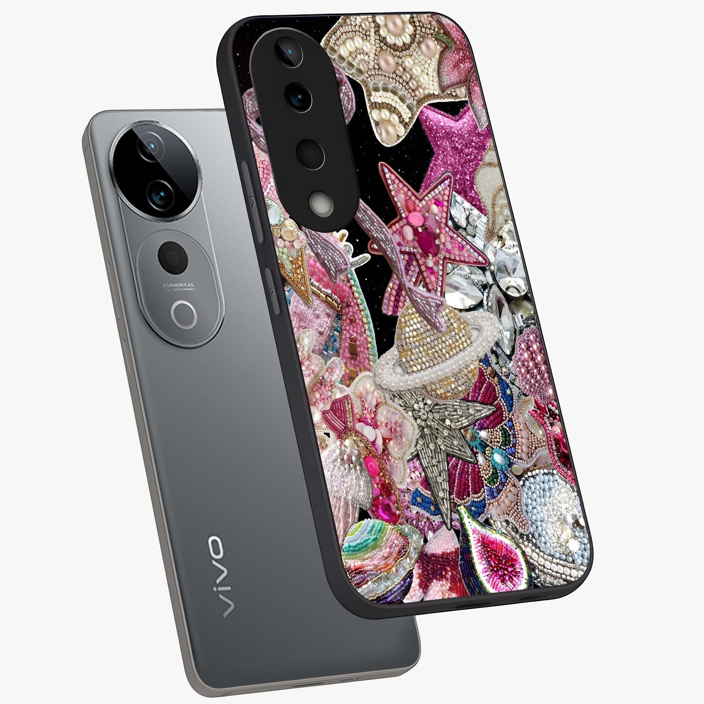 Starlit Jewel Dream Glass Case displayed in angled mockup highlighting glowing celestial jewel design with dreamy aesthetic.