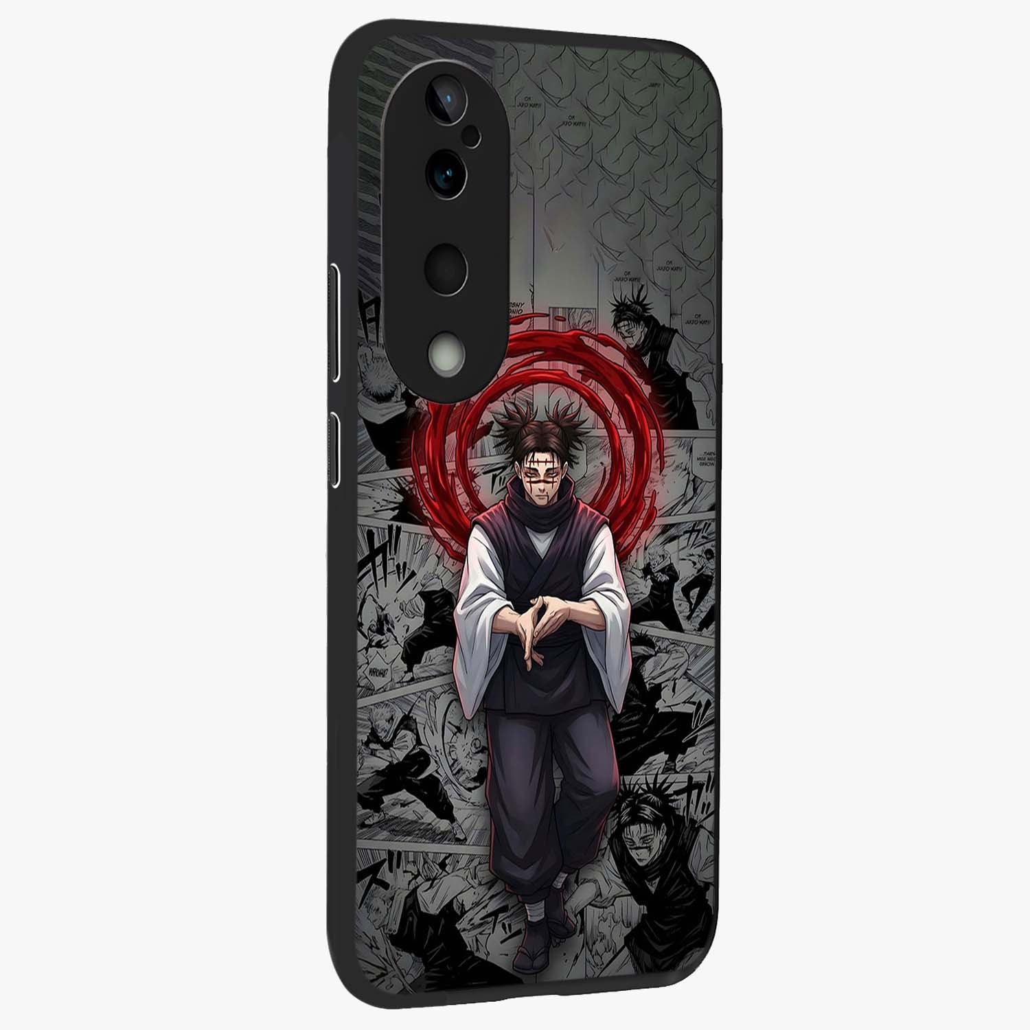 Cursed Ritual Ascension Glass Case upright view showcasing powerful ascension artwork with dark fantasy theme.