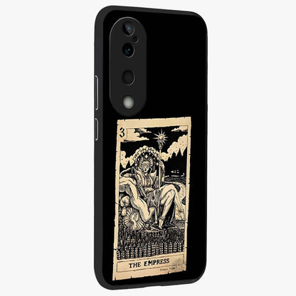 The Empress Glass Case upright view showcasing powerful empress themed artwork with luxurious artistic theme.