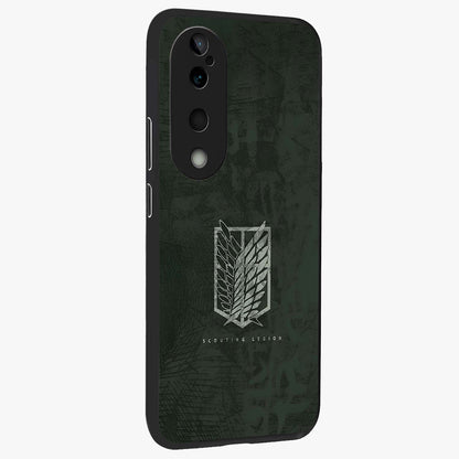 Wings Of Freedom Glass Case upright view showcasing powerful wings artwork with freedom themed design.