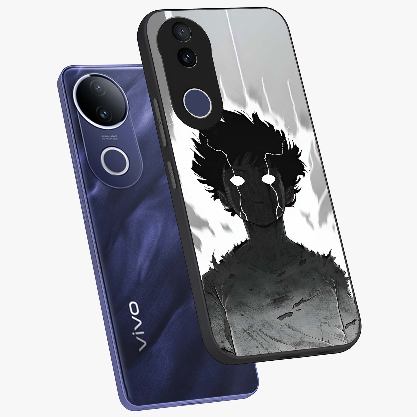 Awakened Inner Rage Glass Case displayed in angled mockup highlighting powerful graphic design and bold artistic theme.